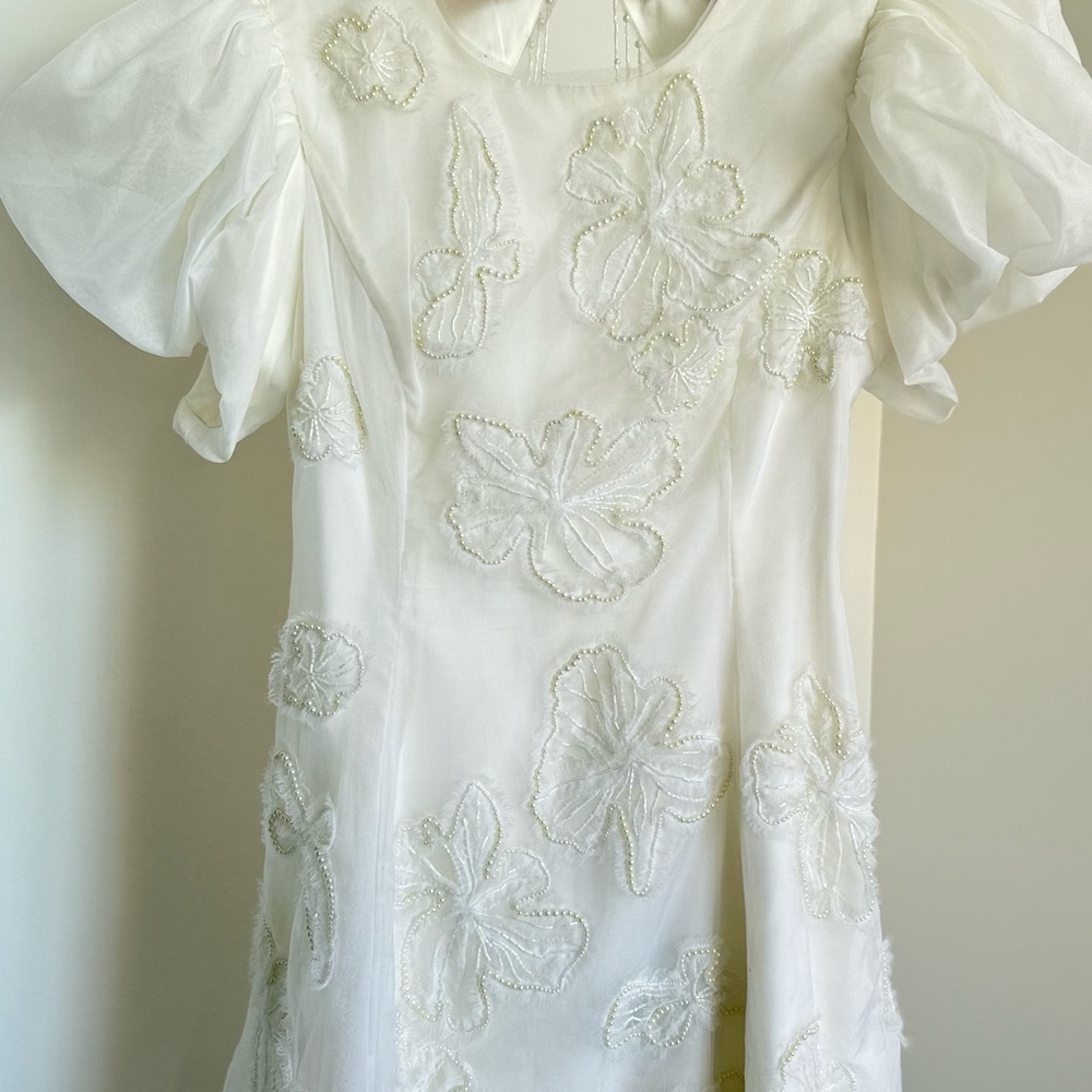 Aje off white Dress with Pearl Detail, size US 12, new with tags - Picture 10 of 10